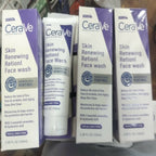 Renewing Retinol Face Wash – Anti-Aging Cleanser with Ceramides & Hyaluronic Acid for All Skin Types (100ml)