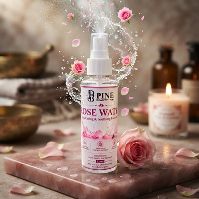 Premium Rose Water Face Mist – Natural Skin Toner & Refreshing Makeup Setting Spray | 120ml