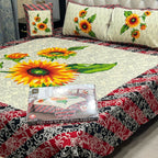 3 D PANAL BEDSHEET CRYSTAL COTTON
