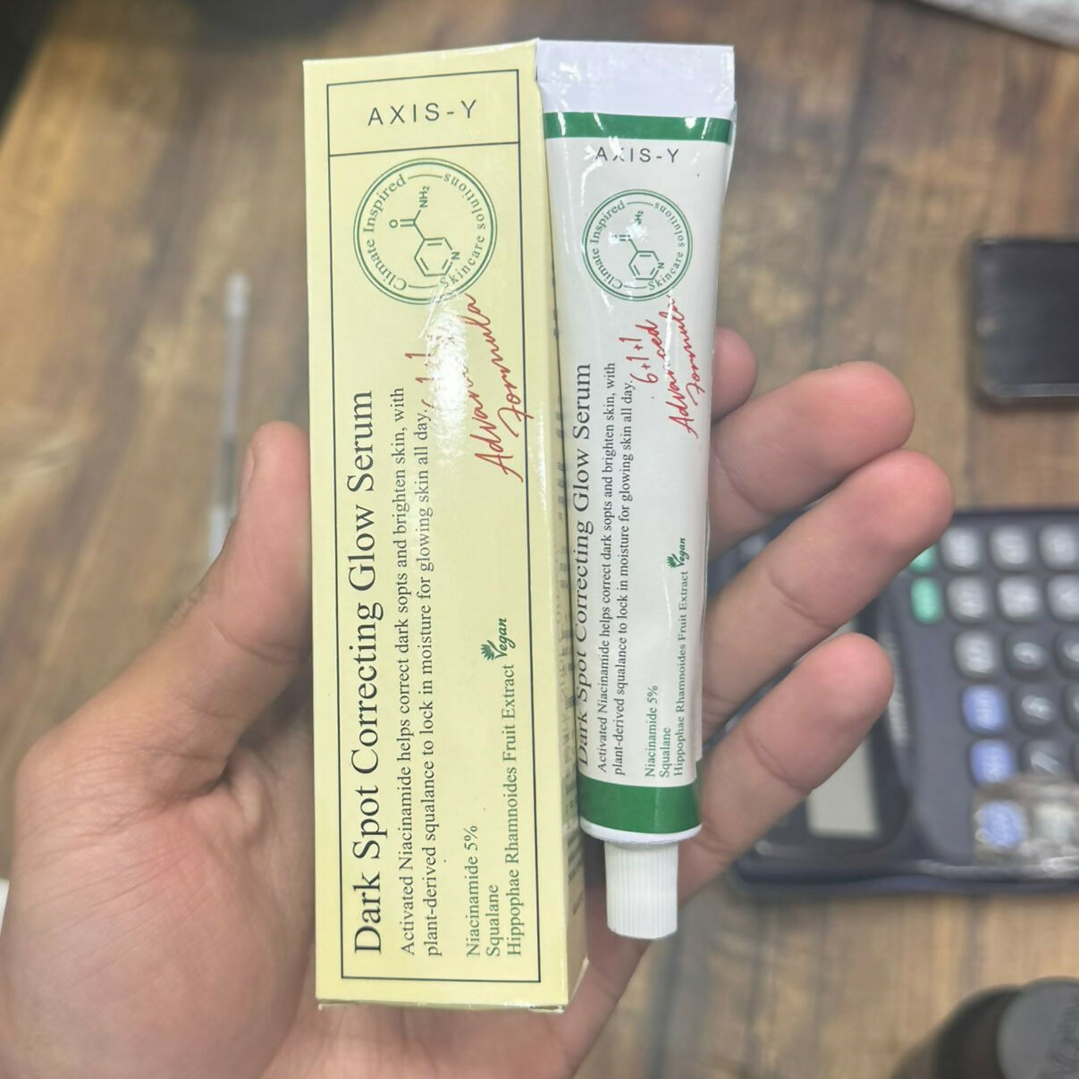 Axis Y Dark Spot Correcting Glow Serum With Niacinamide Brightening Treatment Everyday Skin Care Support