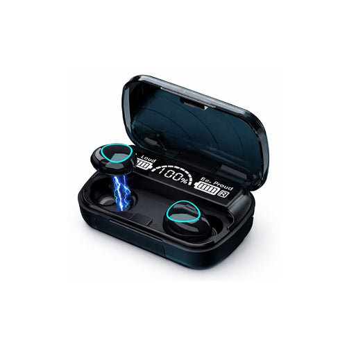 Earphones, Wireless with Touch Control Long Battery Backup and Power Bank Case