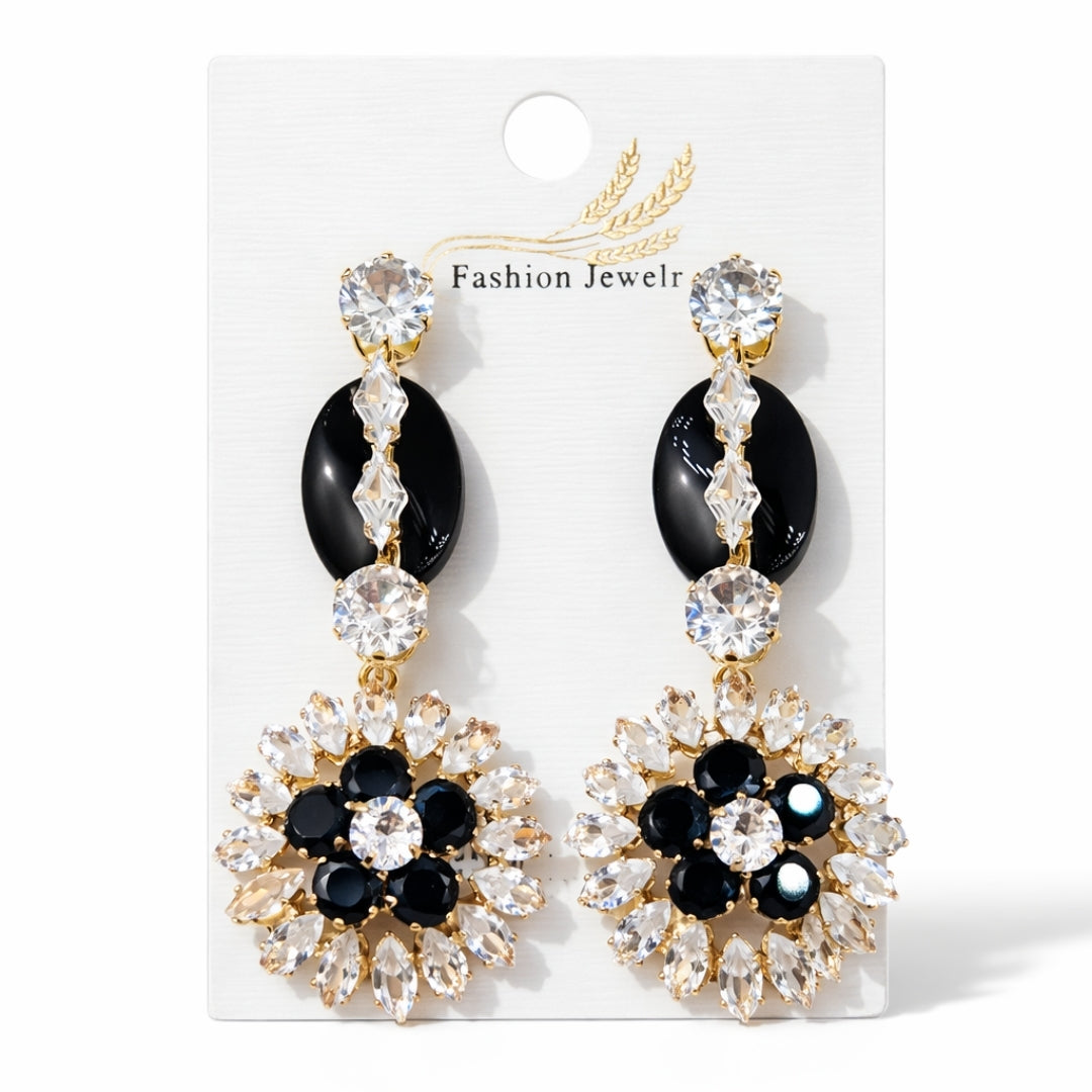 Earrings with Teardrop Accent, Nickel-Free Elegant Jewelry for Women