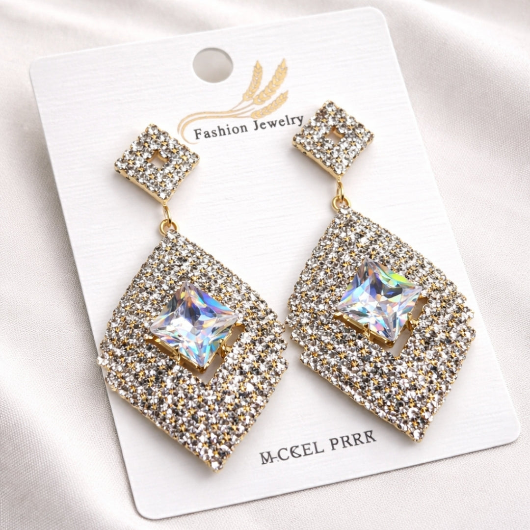 Earrings, with Gemstone Accent, Lightweight Party Earrings for Girls