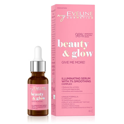 Serum, Eveline Beauty & Glow Illumi with 7% Smoothing Complex 18ml