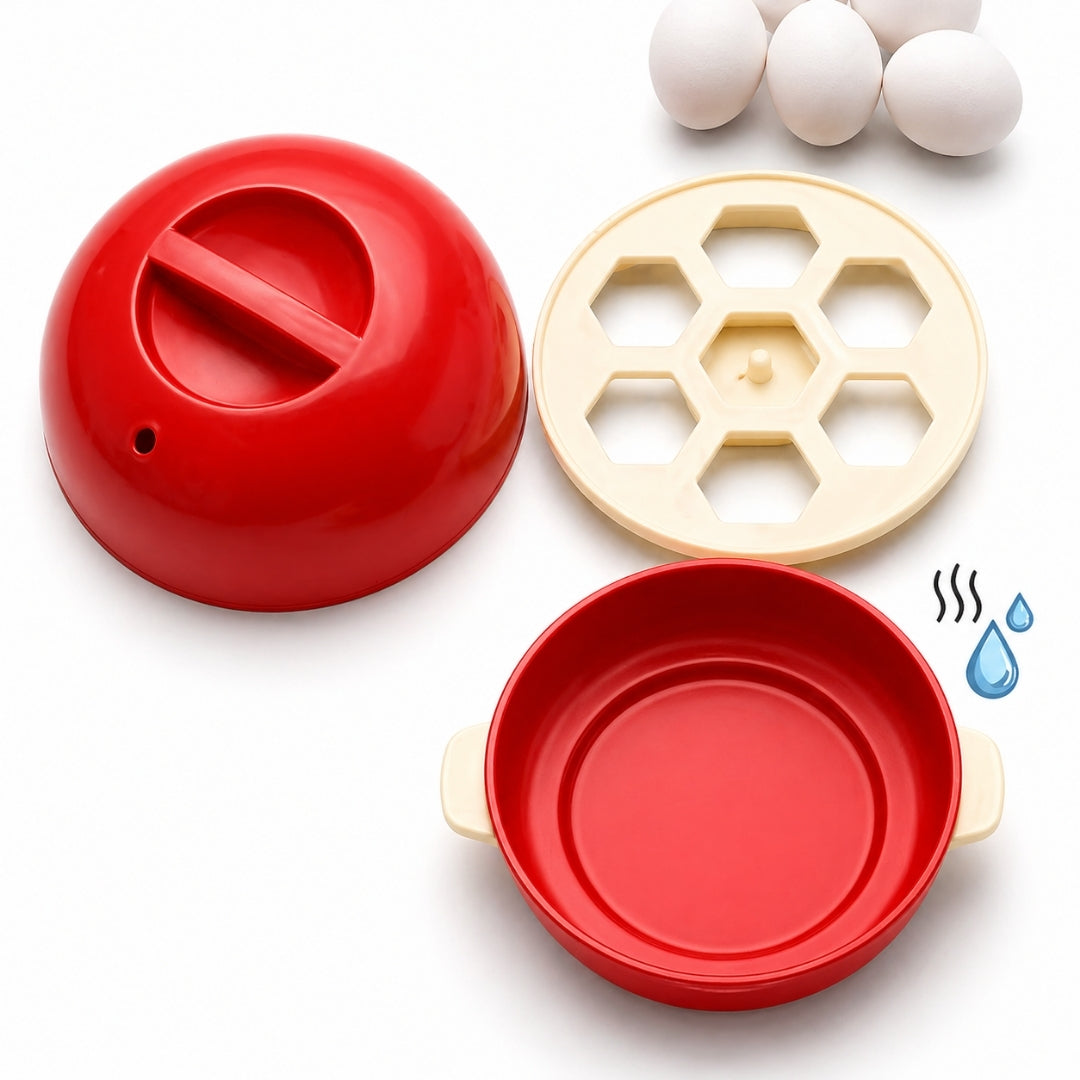 Egg Boiler, Auto Shut Off Cooker, Electric and Steamer - 7 Egg Capacity