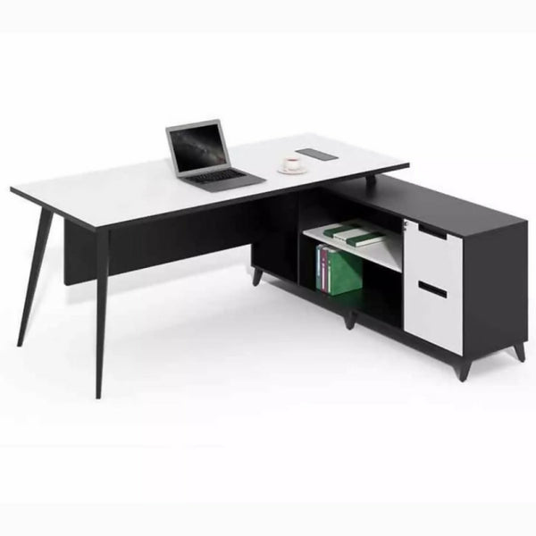 Aspen Staff Table, With Side Rack & Cable Management, Durable Office Desk