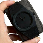 Premium Black Couple Watch Set, Minimalist Design, for Unisex