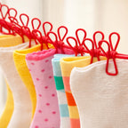 Elastic Laundry Drying Rope with Clips for Travel and Home