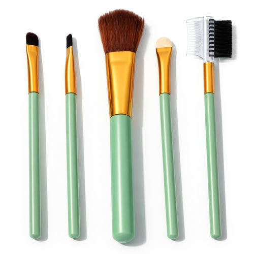 Electra Makeup Brush, Soft Cosmetic Brushes Kit with Pouch - Set 5 Pcs