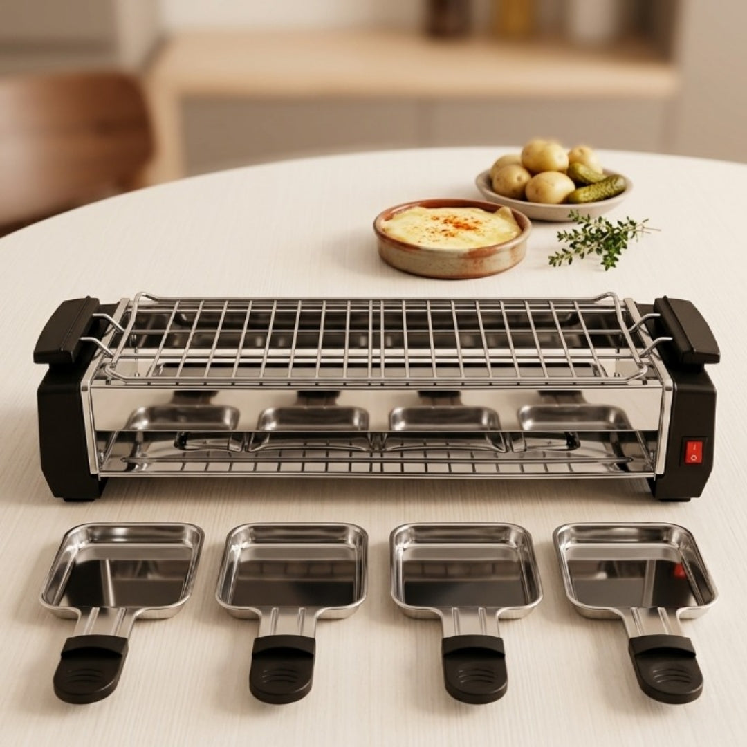 Electric BBQ Grill HY9099 with Stone Cooking Surface for Indoor Use