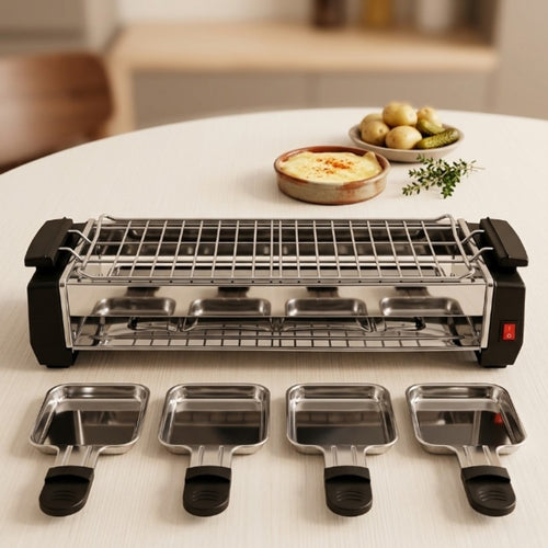 Electric BBQ Grill HY9099 with Stone Cooking Surface for Indoor Use