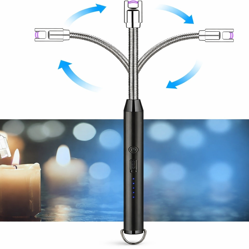 Electric Arc Lighter USB Charging Flexible Neck Windproof Lighter
