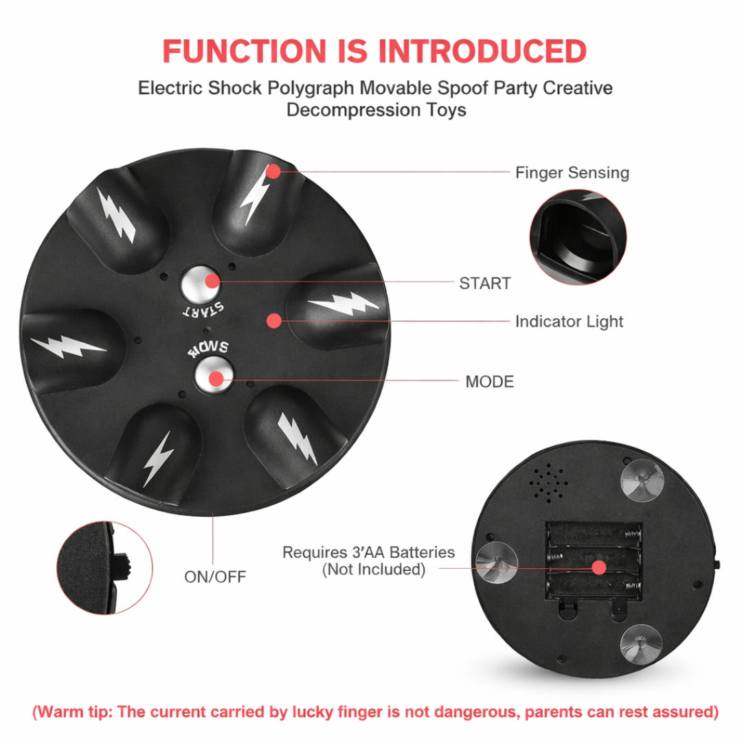 Electric Finger Shock Game Machine Fun Prank Game for Friends