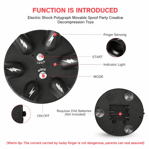 Electric Finger Shock Game Machine Fun Prank Game for Friends