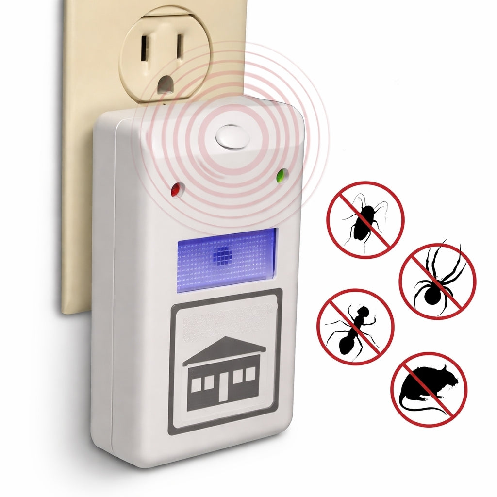 Electronic Pest Repeller Plug In Ultrasonic Rat Mouse Cockroach Repellent Device