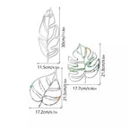 Elegant Maple Leaf Acrylic Mirror Wall Stickers for Home & Office