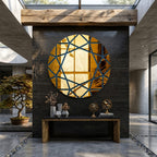 Elegant Round Acrylic Mirror Wall Decals for Home & Office