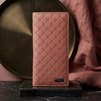 Embossed Leather Wallet for Men