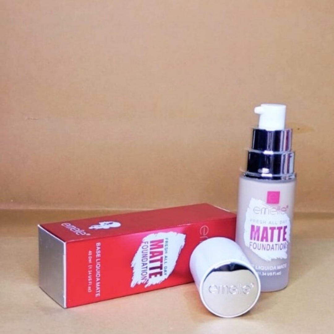 Emelie Liquid Matte Foundation SPF 25 Oil Control Long Lasting 40ml