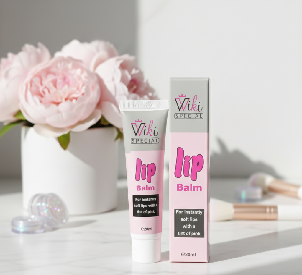 Wiki Special Natural Pink Lip Balm | Hydrating, Nourishing & Long-Lasting Lip Care with Soft Pink Tint for 24-Hour Moisture