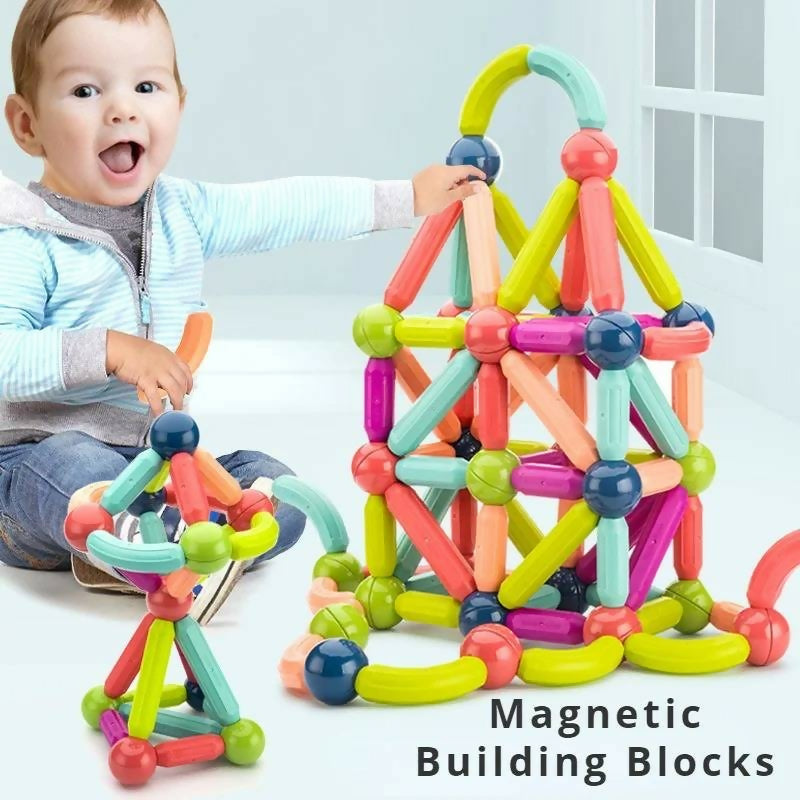 25 pcs Magnetic Blocks Toy for Kids | Magnetic bar blocks Educational and Stimulating Magnetic Toy for Kids ₨959.00