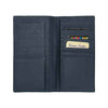 Stashy blue leather long wallet – modern color with sleek and slim design