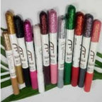 Eye Makeup with Pencil and Glitter 6 Pcs Smooth Pigmented Long Wear - Set