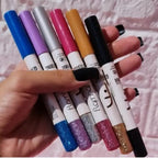 Eye Makeup with Pencil and Glitter 6 Pcs Smooth Pigmented Long Wear - Set