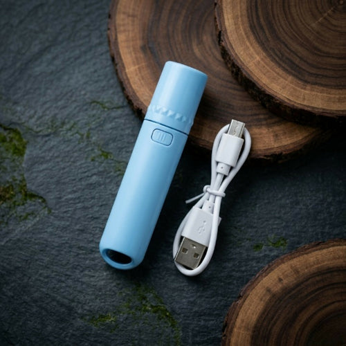 Mini USB-C Rechargeable LED Flashlight – Super Bright Pocket Torch with Telescopic Zoom