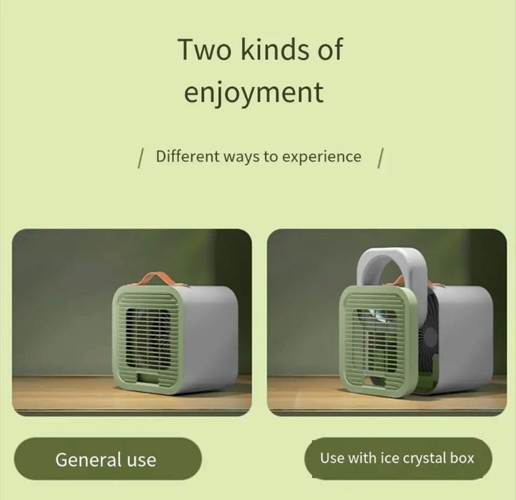 Portable Desktop Air Conditioning Fan Rechargeable USB Cooling Fan