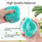 Silicon Bath Body Brush Exfoliating Body Scurb Brush With Soap Dispenser 2 In 1 Ultra Soft Bath Sponge Shower Brush And Body Massager