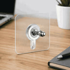 Pack of 10 Heavy-Duty Self-Adhesive Wall Hooks – Transparent Waterproof No-Drill Hooks for Home & Kitchen