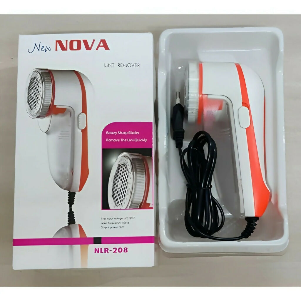 New NOVA NLR-208 Electric Fabric Lint, Rechargeable & Portable Fabric Shaver