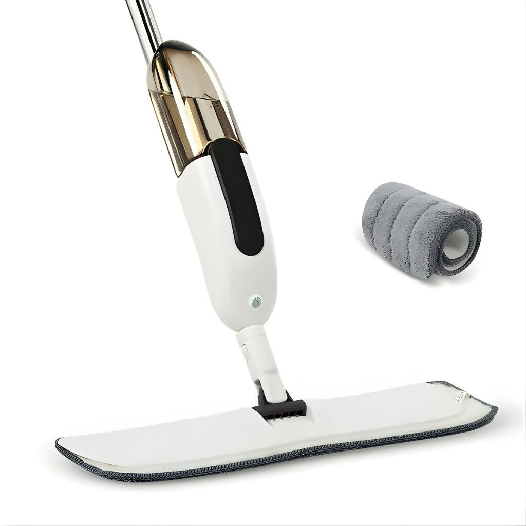 Magic Spray Flat Mop, Microfiber 360° Swivel Cleaning System, for Home Use