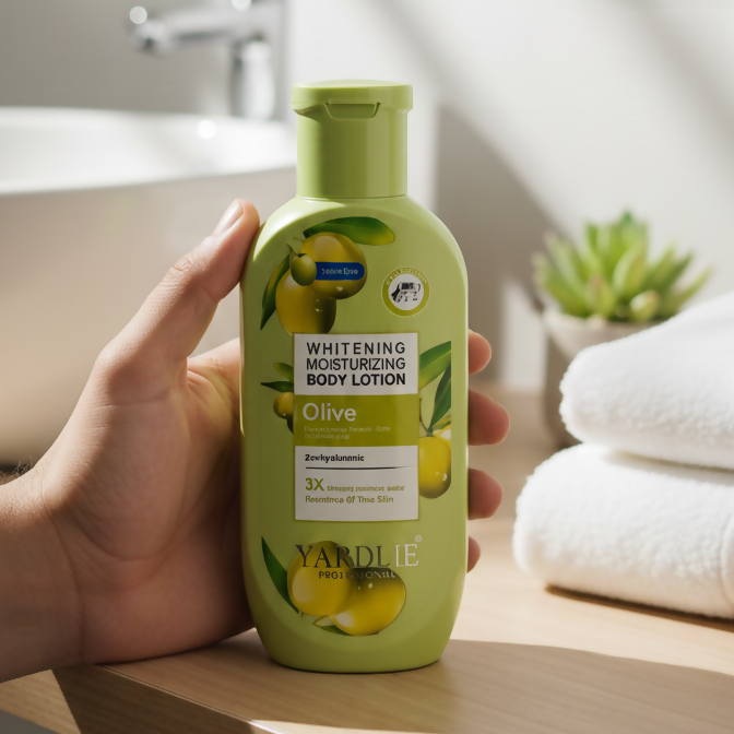 Yardlie Professional Olive Whitening Moisturizing Body Lotion Smooth Application For Skincare - 200ML
