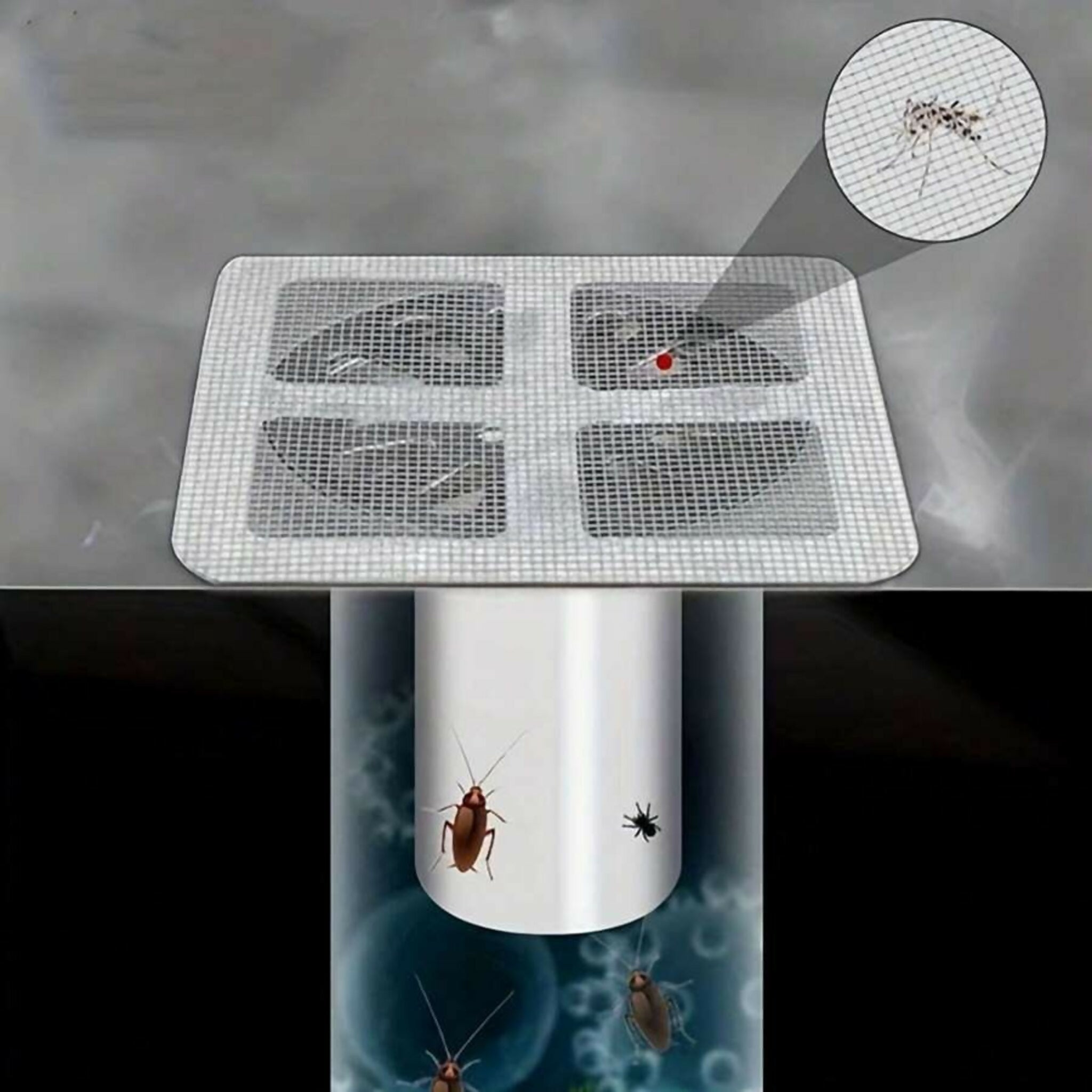 (Pack Of 10) Multifunctional Net Sticker Drainer Net For Bathroom – Kitchen Etc | Window Screen Repair Patches For Door Window