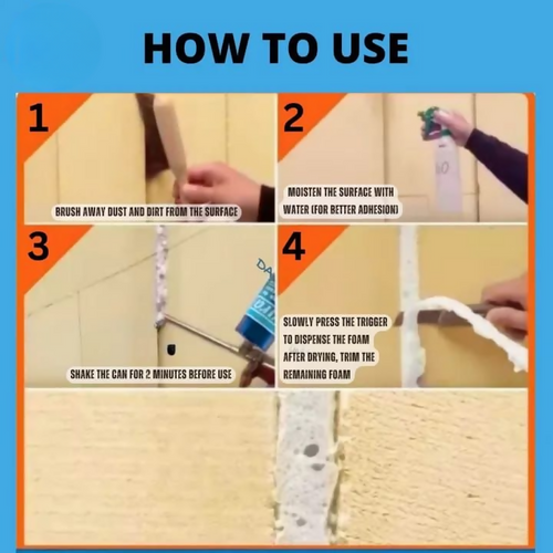 PU Foam Sealant – High-Performance Insulating & Leak-Proofing Expanding Foam – 750ml – THREE GUYS (German Engineered) l Crack Filler | P U