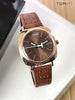TOMI Leather Strap Watch