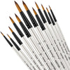 Keep Smiling Professional Round Tip Paint Brush Pack of 12