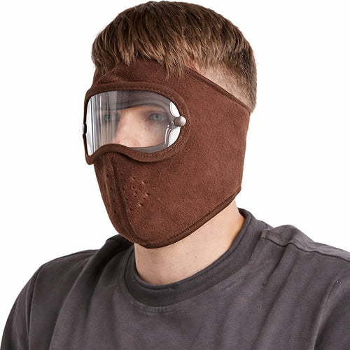 Face Mask with Goggles Windproof Cycling Mask with Knee Warmers