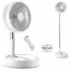 Fan, Portable Foldable Telescopic USB Desk with Adjustable Angle