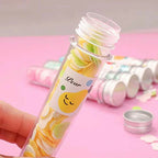 120pcs Disposable Paper Flower Soap Tube – Portable Handwash Sheets for Kids & Adults | Travel-Friendly Pocket Soap Flakes
