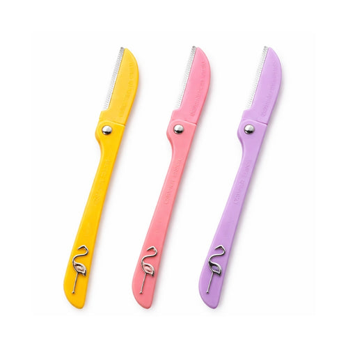 Feather Flamingo Facial Razor for Face, - Pack Of 3