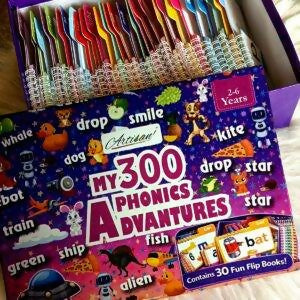 30 Read And Rhyme Flip Books Phonics Learning Set With 300 Words For Kids