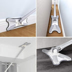 Flat floor mop with 360 degree squeeze system