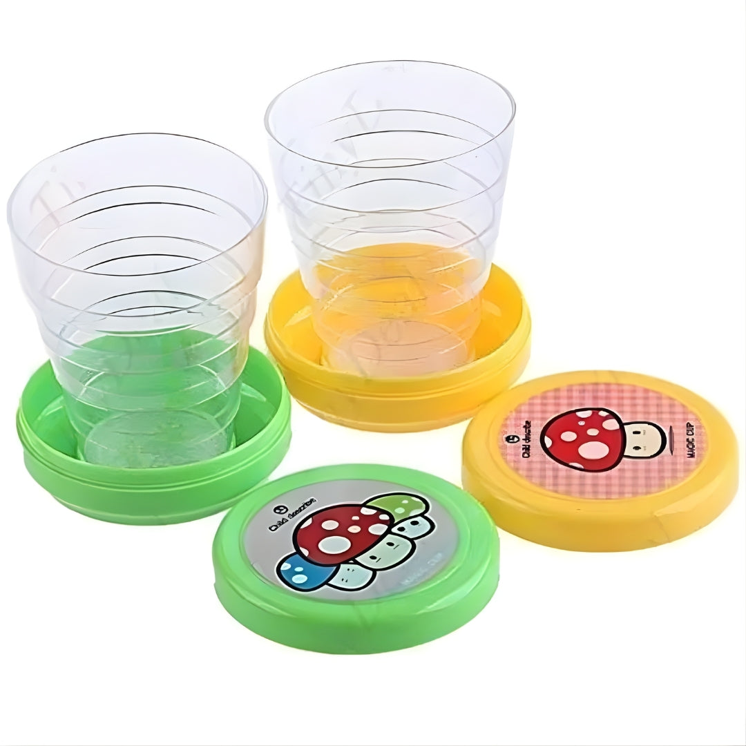 Folding Magic Cup,  Collapsible Travel Mug for Outdoor and Daily Use - Pack of 2