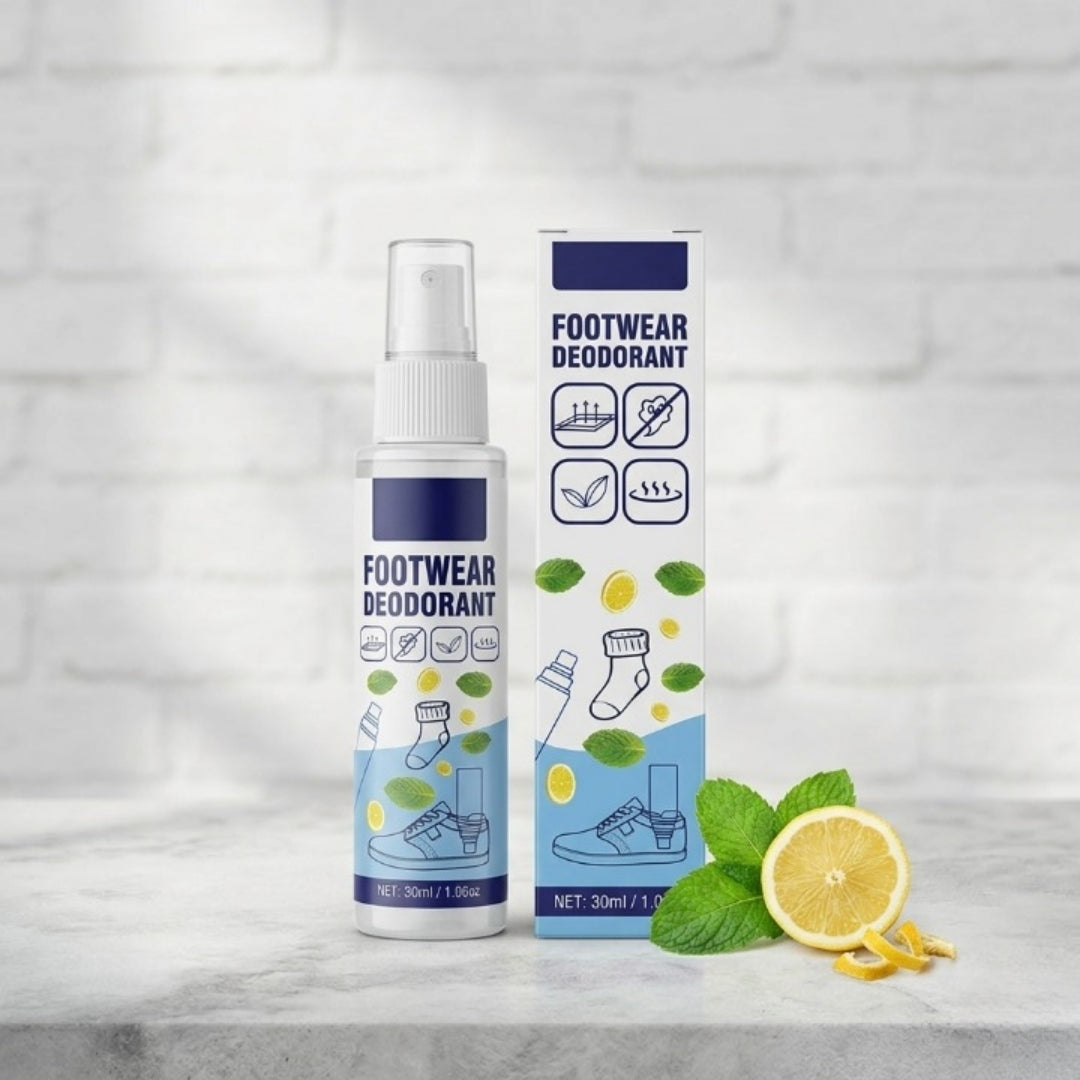 Footwear freshener spray