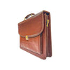 Men’s formal leather laptop briefcase in deep brown color with elegant design
