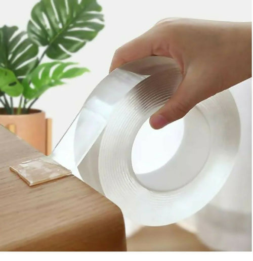 Double Sided Tape for Walls Heavy Duty Removable Mounting Tape Strong Adhesive Washable and Reusable Tape Wall Tape for Picture Photo Carpet Decoration Poster Tape Roll
