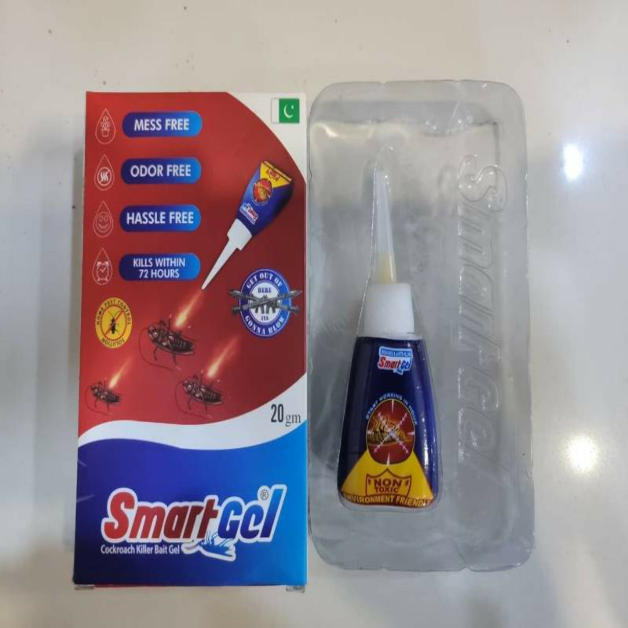 SmartGel Cockroach Killer Gel 20g | Professional Strength Roach Bait | Odorless & Mess-Free Pest Control